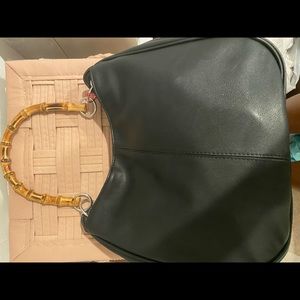 Leather black bag